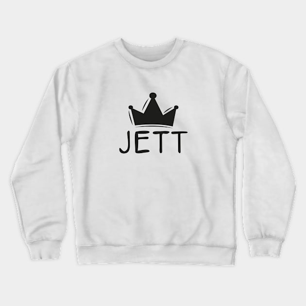 Jett name, Sticker design. Crewneck Sweatshirt by khaled